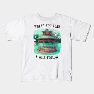 Gazebo at Town Square - Flowers - Where You Lead I Will Follow - Gilmore Kids T-Shirt